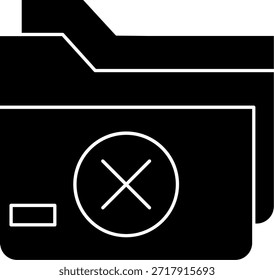 Diseño de icono de Vector de línea rechazado