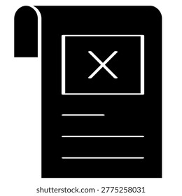 Rejected Proposal, rejected Document Icon