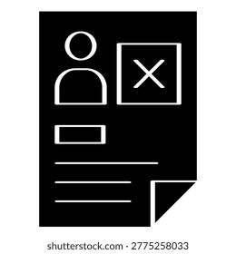 Rejected Proposal, rejected Document Icon