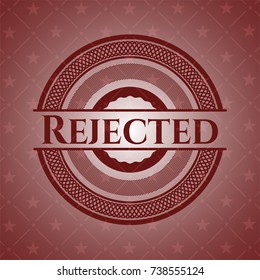 Rejected realistic red emblem