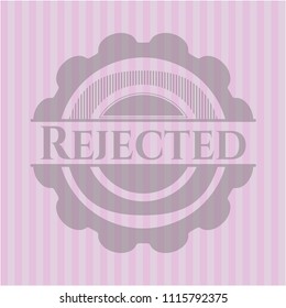 Rejected retro pink emblem