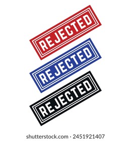 Rejected Rubber stamp Design Art illustration 