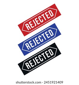 Rejected Rubber stamp Design Art illustration 