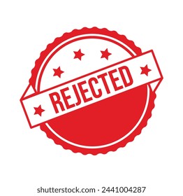 Rejected Rubber stamp design. VECTOR ILLUSTRATION.