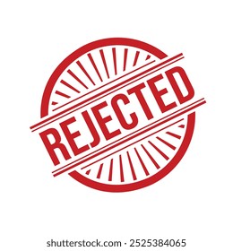 Rejected Rubber stamp design Vector 