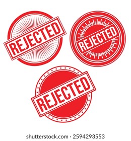 Rejected Rubber stamp design Vector 