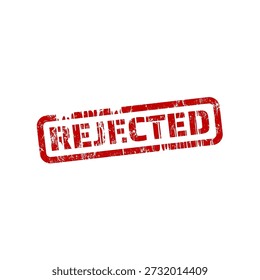rejected rubber stamp with grunge effect	