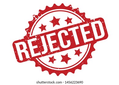 Rejected Rubber Stamp. Rejected Rubber Grunge Stamp Seal Vector Illustration - Vector