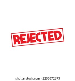 Abgelehnter Gummistempel. Abgelehnte Stempel-Vektorgrafik - Vektorgrafik
