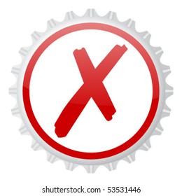 rejected sign on cap