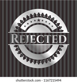 Rejected silver emblem or badge