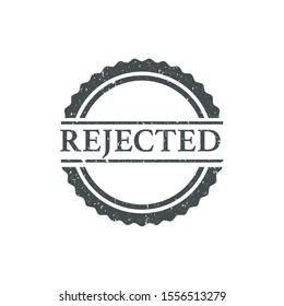 Rejected stamp. Editable vector illustration - rejected text grunge stamp sign - isolated white