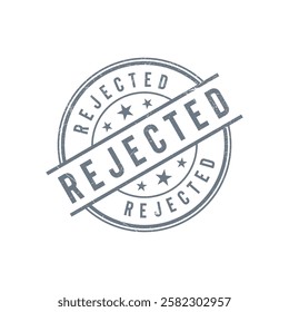 Rejected Stamp Grunge Vector Template