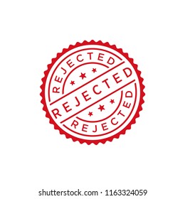 Rejected stamp icon vector illustration