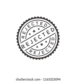 Rejected stamp icon vector illustration