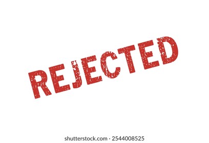 Rejected stamp red ink vector format scalable