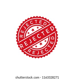 Rejected stamp vector template