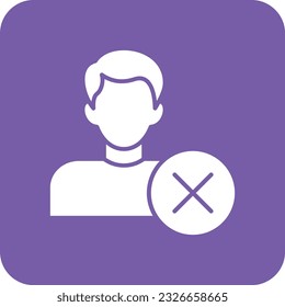 Icono vector rechazado. Se puede usar para imprimir, móviles y aplicaciones web.