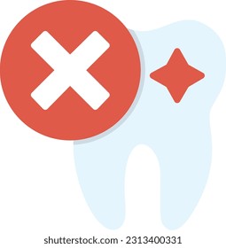 Rejected Vector Icon Flat Style