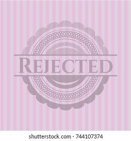 Rejected vintage pink emblem