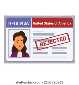 Rejected visa application for a young professional woman to work in the united states