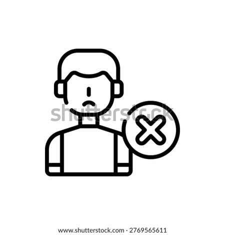 Rejection Deny Refuse Decline No Disapprove Dismiss Feedback Icon
