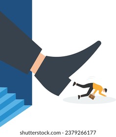 Rejection, get out from job, lost job, employee jobless or financial failure concept

