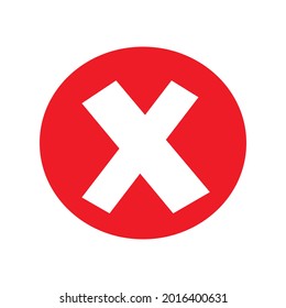  Símbolo de rechazo, botón de voto, elección de elección. Ilustración del vector


