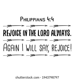 Rejoice Lord Always Again Will Say Stock Vector (Royalty Free) 1943798797