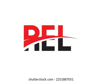 REL Letter Initial Logo Design Vector Illustration