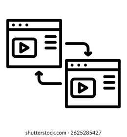 Elemento De Ícone De Conteúdo Relacionado Para Design
