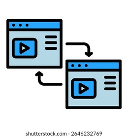Elemento De Ícone De Conteúdo Relacionado Para Design