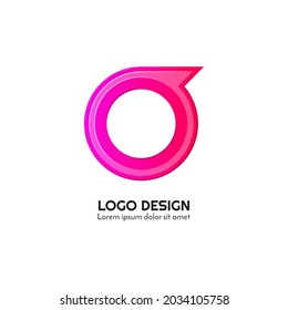 related design logo with colorful geometric shapes vector