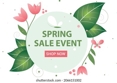 related fresh spring flower background vector illustration