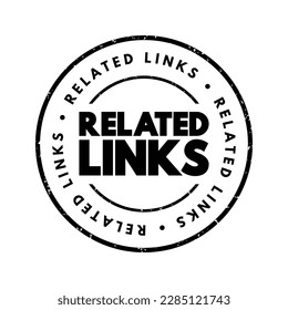 Related Links - links that provide additional information about your topic, text concept stamp