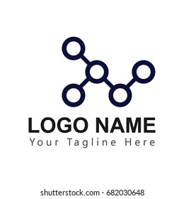Relation Company Logo Vector Template