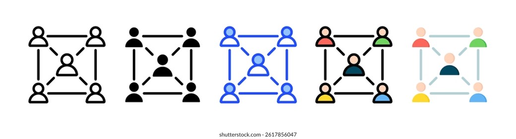 Relation Icon Collection With Multiple Styles