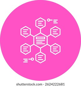 Relation Line vector Icon Design