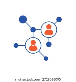Los nodos de red y perfil de personas de relación delinean trazos editables de trazos de líneas.