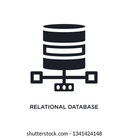 relational database management system isolated icon. simple element illustration from technology concept icons. relational database management system editable logo sign symbol design on white