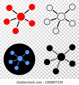 Relations EPS vector icon with contour, black and colored versions. Illustration style is flat iconic symbol on chess transparent background.