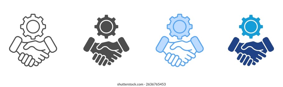 Relations Icon Set Multiple Style Collection
