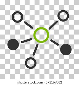 Relations icon. Vector illustration style is flat iconic bicolor symbol, eco green and gray colors, transparent background. Designed for web and software interfaces.