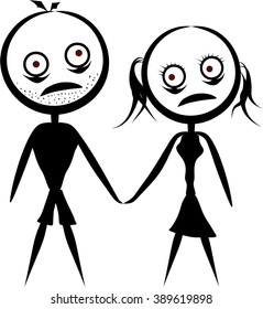 Relations Men Women Stock Vector (Royalty Free) 389619898 | Shutterstock