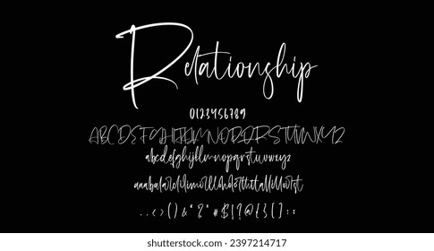 Relationship beauty script handwritten font Best Alphabet Alphabet Brush Script Logotype Font lettering handwritten