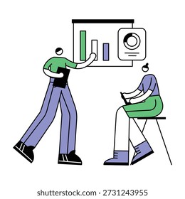 Ilustración de estilo Doodle de relación y vinculación 
