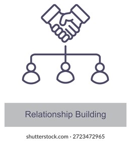 Elemento De Construção De Relacionamento Para Gráfico De Design