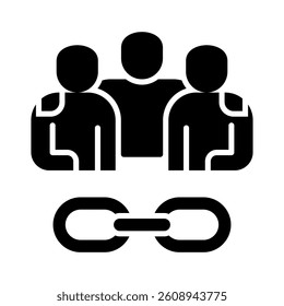Relationship Building Icon Element for Design
