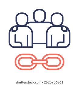 Relationship Building Icon Element for Design