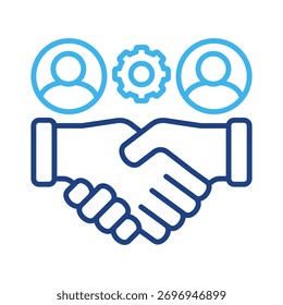 Elemento de icono de construcción de relaciones para diseño